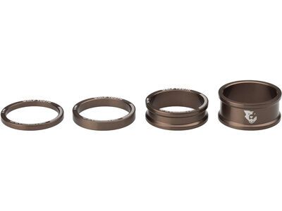Wolf Tooth Precision Headset Spacers - 3/5/10/15 mm Kit, espresso