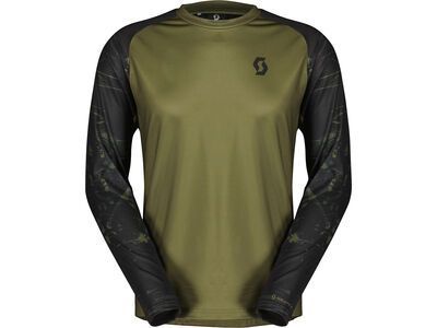 Scott Trail Storm Long-sleeve Men's Tee fir green/black