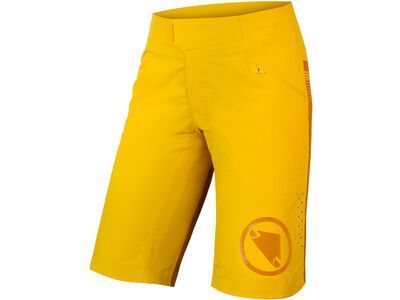 Endura Women's SingleTrack Lite Short - Standard Fit, saffron yellow