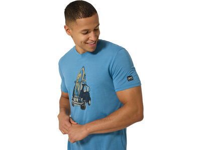 super.natural Carsurf Tee Herren, blue heaven/various - Bild 4