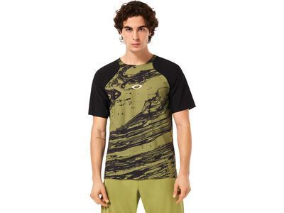 Oakley Seeker Airline SS Jersey, duality swirl green/black - Bild 4