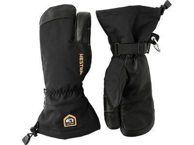 Hestra Army Leather Gore-Tex 3 Finger, black/black - Bild 2