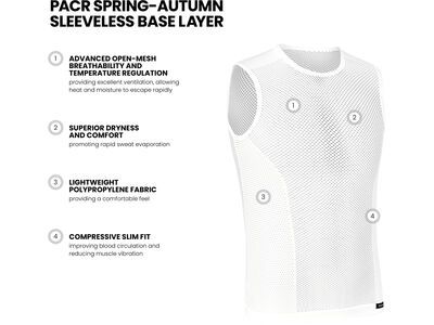 GripGrab PACR Spring-Autumn Sleeveless Base Layer, white - Bild 8
