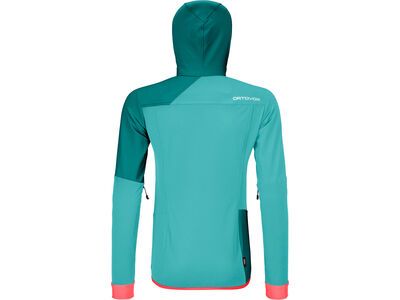 Ortovox Merino Naturtec Light Col Becchei Jacket W, ice waterfall - Bild 2