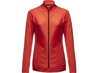 Gore Wear M Women Thermo Zip Shirt Langarm fireball