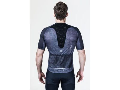 X-Bionic Corefusion Men's Cycling Short Sleeve Merino Jersey, opal black melange - Bild 5