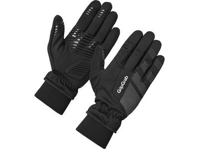 GripGrap Ride 2 Windproof Winter Gloves, black