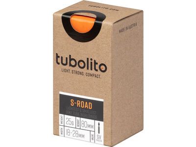 Tubolito S-Tubo Road 80 mm - 700C x 18-28, orange