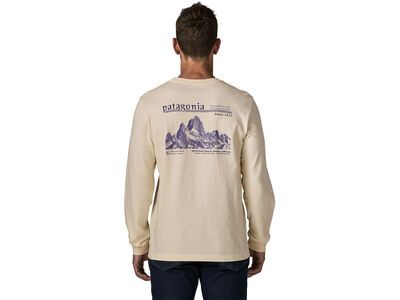 Patagonia Men's Long-Sleeved Midweight Hut Tripper Skyline T-Shirt, undyed natural - Bild 4