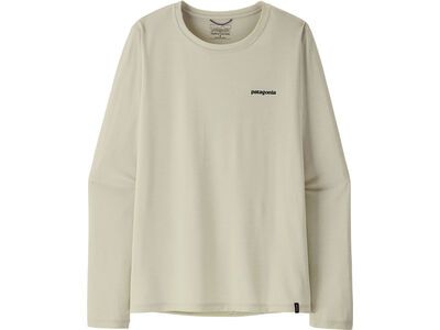 Patagonia Women's Long-Sleeved Capilene Cool Daily Shirt - Boardshort Logo, dyno white - Bild 1