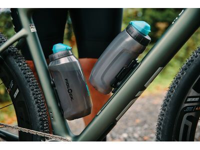 Fidlock Twist Bottle 750 Antibacterial + Bike Base, transparent black/light green - Bild 11