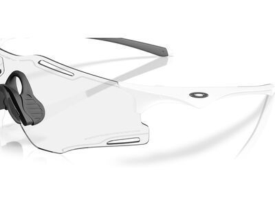 Oakley Cybr Zero Cyber Collection, Clear To Black Iridium Photochromic / matte white - Bild 4
