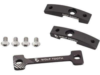 Wolf Tooth B-RAD Half Bottle Adapter + DogBone Base, black
