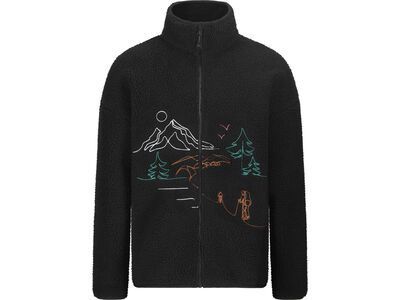 Picture Hafdals EMB Zip Fleece, black