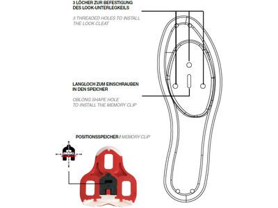 Look Cleat Keo Grip / 0° Float, black - Bild 2