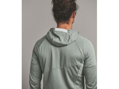 Ortovox Merino Fleece Light Grid Hoody M, green sage - Bild 7