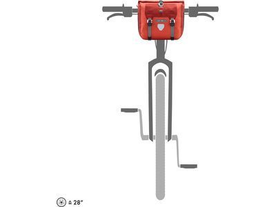 ORTLIEB Handlebar-Pack Plus 11 L, salsa - dark chili - Bild 8