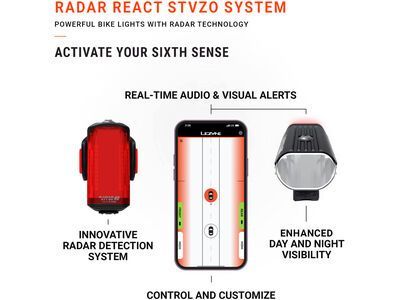 Lezyne Radar React StVZO System Set, black - Bild 9