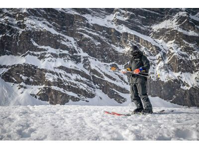 Hestra Army Leather Heli Ski 5 Finger, light red multi - Bild 8