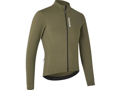 GripGrab RIDE Thermal Long Sleeve Jersey olive green