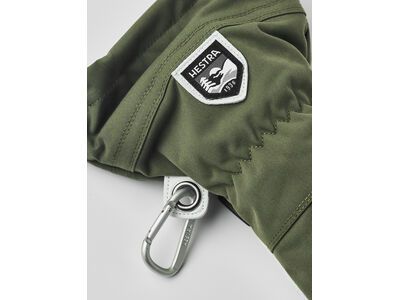 Hestra Army Leather Heli Ski 5 Finger, olive - Bild 4