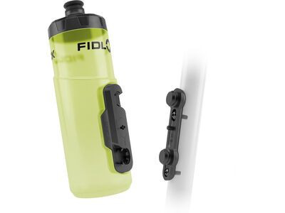 Fidlock Twist Bottle 600 + Bike Base, transparent yellow