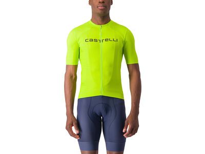 Castelli Elements Jersey, electric lime/deep green