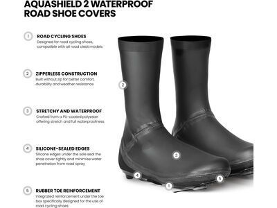 GripGrab AquaShield 2 Waterproof Road Shoe Covers, black - Bild 7