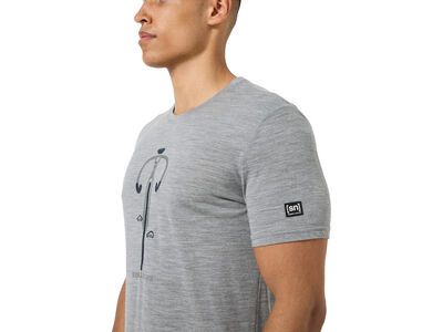 super.natural Vintage Bike Tee Herren, cashmere grey melange/blueberry/vintage khaki melange - Bild 6