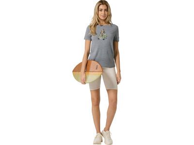 super.natural Surfcar Tee Damen, cashmere grey melange/various - Bild 4