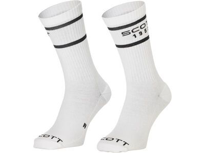 Scott Retro Casual Crew Sock white/black
