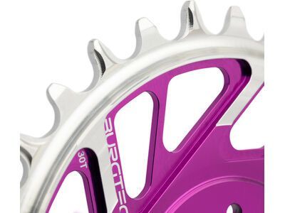 Burgtec 3 mm Offset Thick Thin Chainring SRAM 8-Bolt, purple rain - Bild 8
