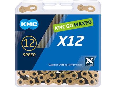 KMC X12 Waxed Ti-N Gold/Schwarz - 12-fach, 126 Glieder - Bild 2