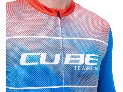 Cube Teamline Trikot CMPT kurzarm, white´n´blue´n´red - Bild 6