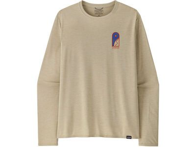 Patagonia Men's Long-Sleeved Cap Cool Daily Graphic Shirt - Lands pumice x-dye