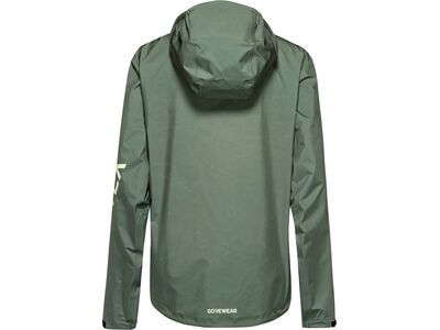 GOREWEAR Lupra 2.0 Gore-Tex Logo Kapuzenjacke Damen, slate green/spring green - Bild 3