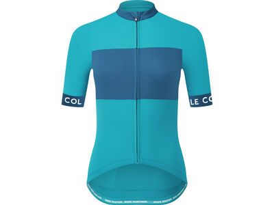Le Col Womens Sport Jersey, peacock/cobalt