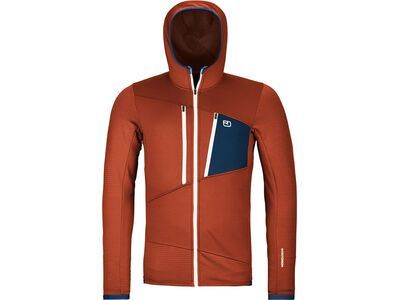 Ortovox Merino Fleece Grid Hoody M clay orange