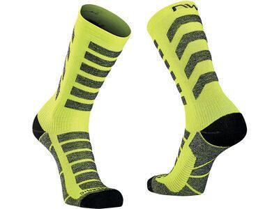 Northwave Husky Ceramic High Sock yellow fluo