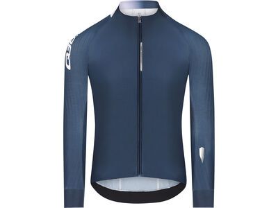 Q36.5 Gregarius Hybrid Collar Fade Long Sleeve Jersey nautica blue