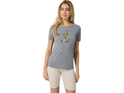 super.natural Surfcar Tee Damen, cashmere grey melange/various - Bild 3