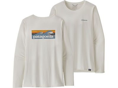 Patagonia Women's Long-Sleeved Capilene Cool Daily Graphic Shirt - Waters, light plume grey/white - Bild 3