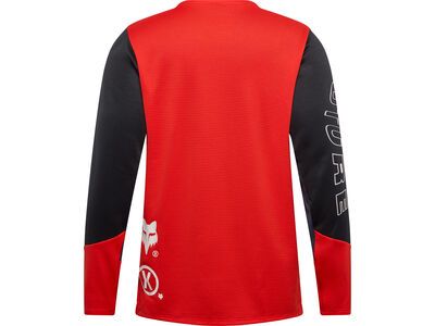 Fox Youth Defend LS Jersey Elevated, fluorescent red - Bild 2