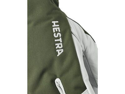 Hestra Army Leather Heli Ski 3 Finger, olive - Bild 3