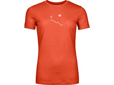 Ortovox 150 Merino Cool Peak Focus TS W, sunset orange - Bild 1