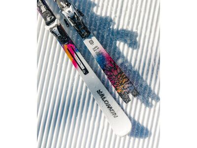 Salomon Addikt Pro 66 + MI12 GW F80, white/race blue/rhodamine - Bild 9