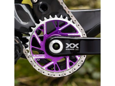 Burgtec 3 mm Offset Thick Thin Chainring SRAM 8-Bolt, purple rain - Bild 17