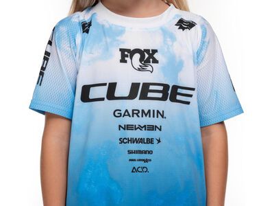 Cube MTB Trikot Rookie X Actionteam kurzarm, topas blue - Bild 3