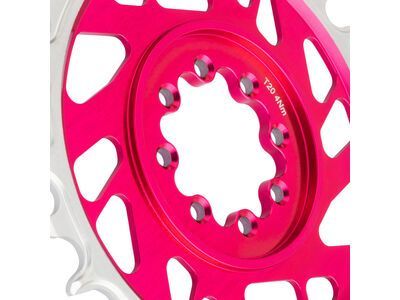 Burgtec 3 mm Offset Thick Thin Chainring SRAM 8-Bolt, toxic barbie pink - Bild 3