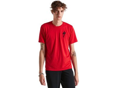 Specialized Men's S-Logo Short Sleeve Tee flo red